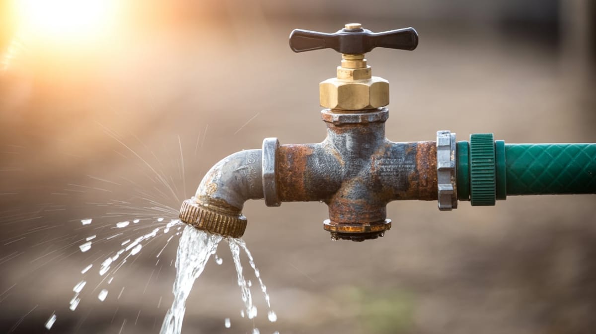 Fuite d'eau après compteur